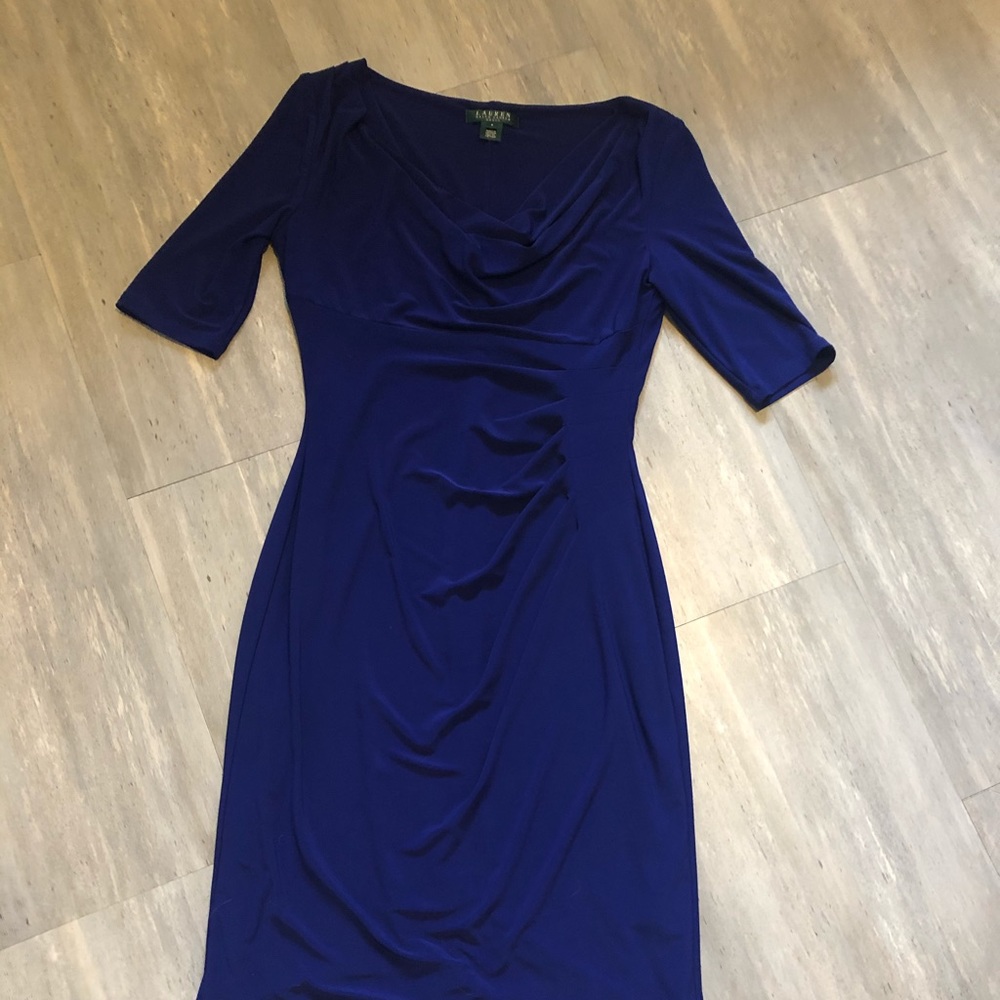 Royal Blue Ralph Lauren Dress - Picture 2 of 3